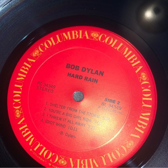 Bob Dylan Desire And Hard Rain records - Picture 4 of 8